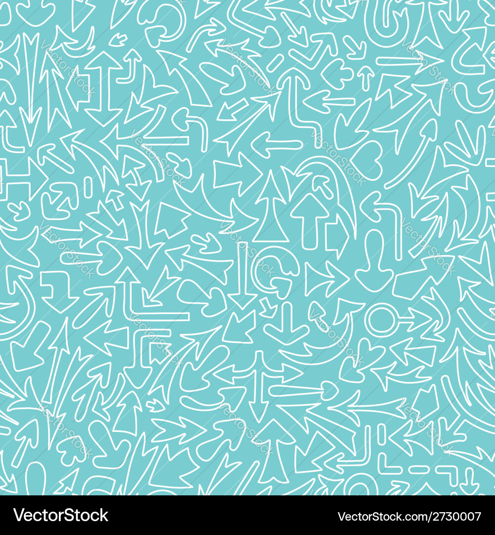 Seamless pattern with different arrows vector image