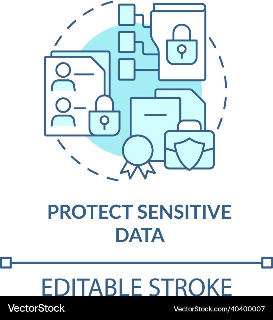 Secure Data Protection Icon vector image