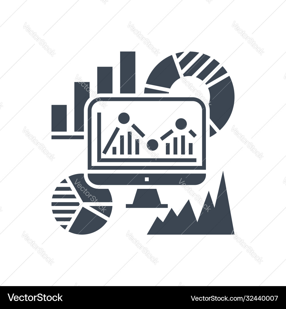SEO Audit Icon - Data Analysis vector image