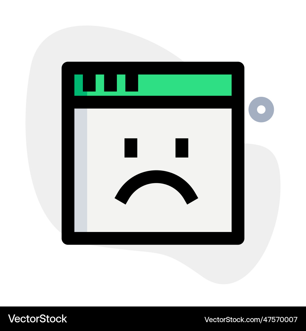Server down due to software issues Vector Image