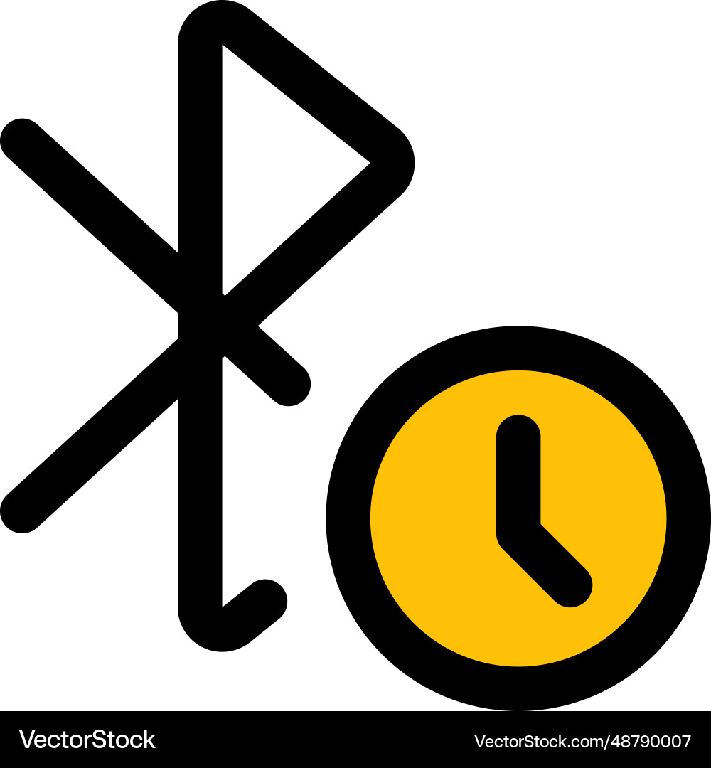 Time duration setting in bluetooth Vector Image