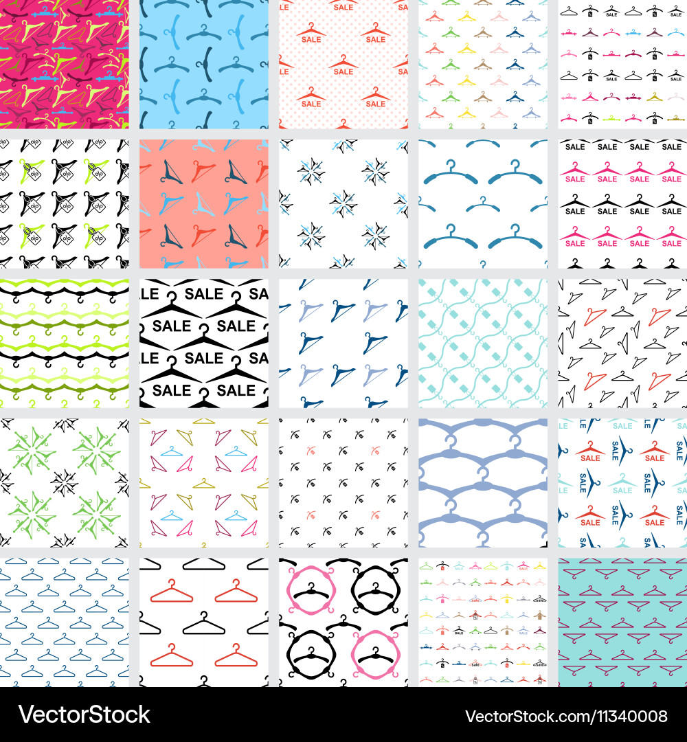 Abstract hanger seamless pattern or background vector image