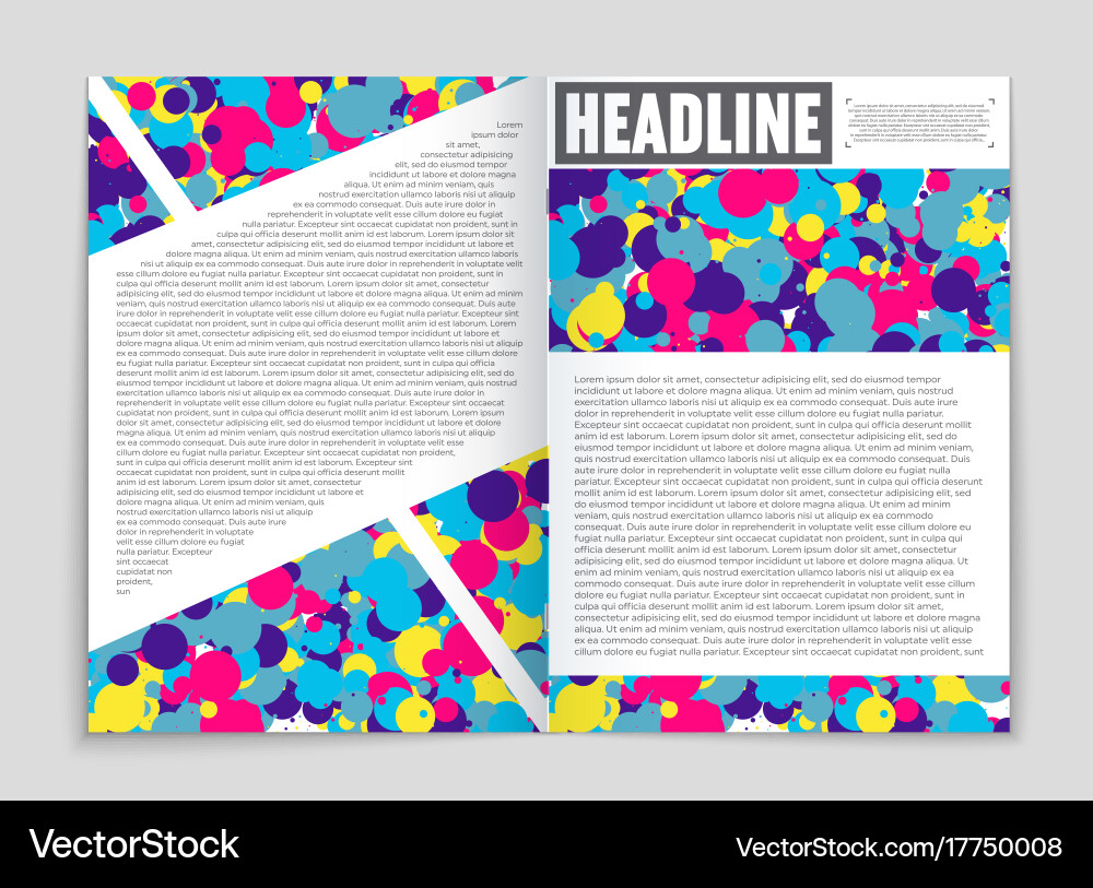 Abstract layout background set for art vector image