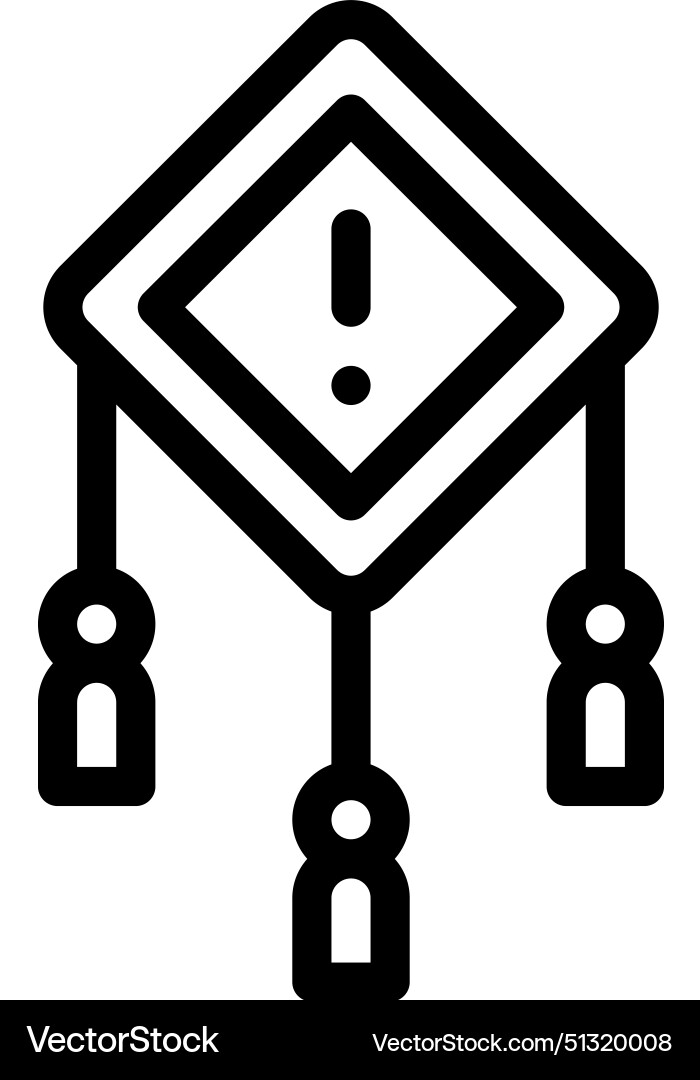 Adornment icon thin linear style design isolated Adornment icon thin linear style design isolated vector image
