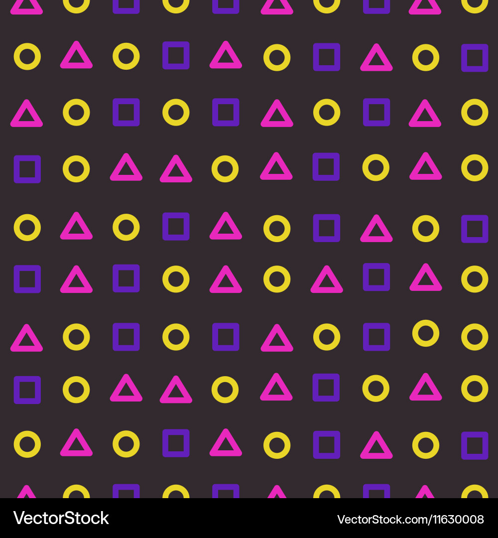 Background circle triangle square Vector Image