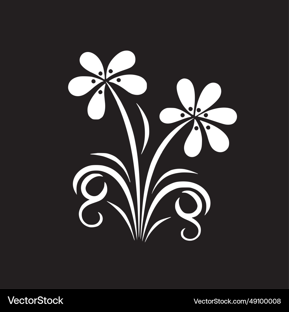 Blume - hochwertiges Logo ideal für T-Shirt Blume - hochwertiges Logo ideal für T-Shirt vektorbild