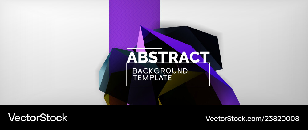 Dark 3d triangular low poly shapes abstract Dark 3d triangular low poly shapes abstract Vector Image