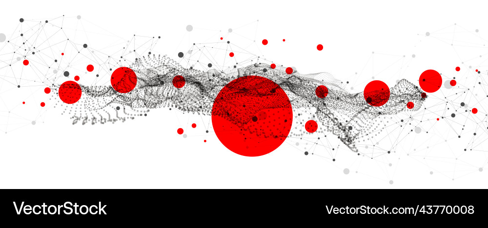 Dynamic Particle Liquid Background vector image