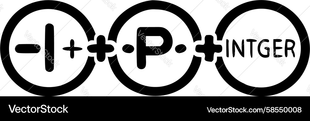 Integer Mathematical Operations Vector Image