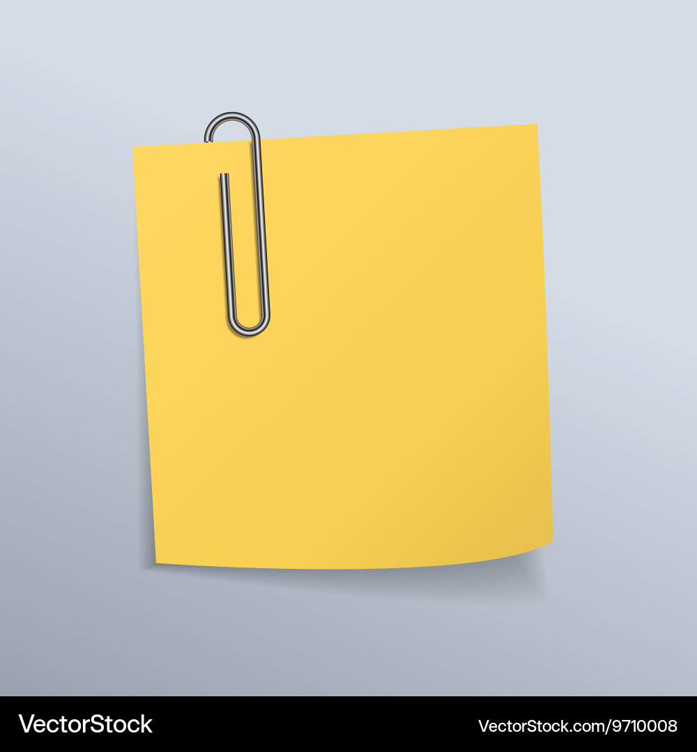 Paper clips and notes Vector Image