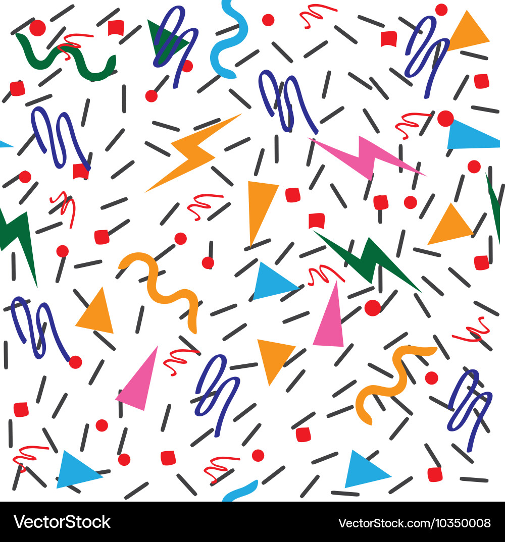 Retro Geometric Patterns vector image