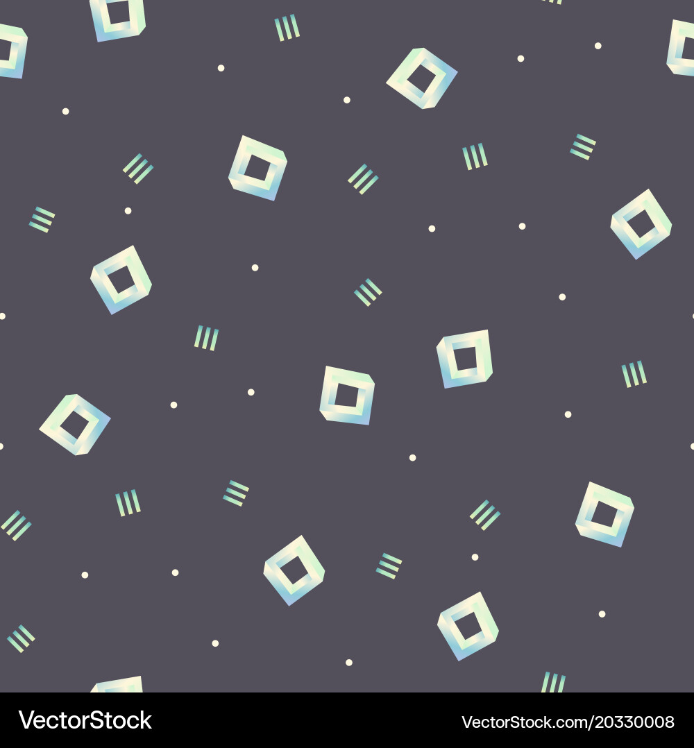 Seamless pattern with impossible figures vector image