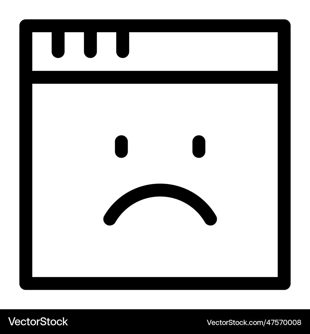 Server down due to software issues vector image