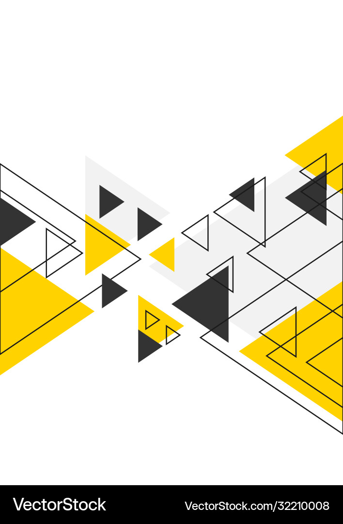 Triangle geometric abstract background with copy Vector Image
