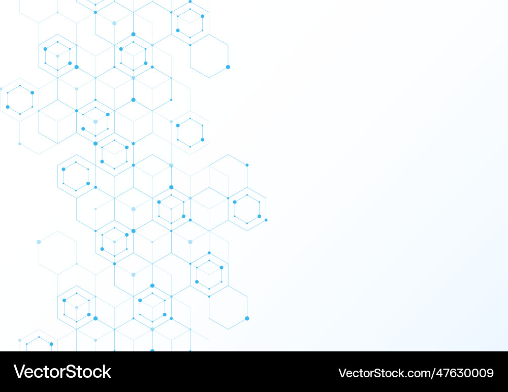Abstract hexagonal molecular structures Abstract hexagonal molecular structures vector image