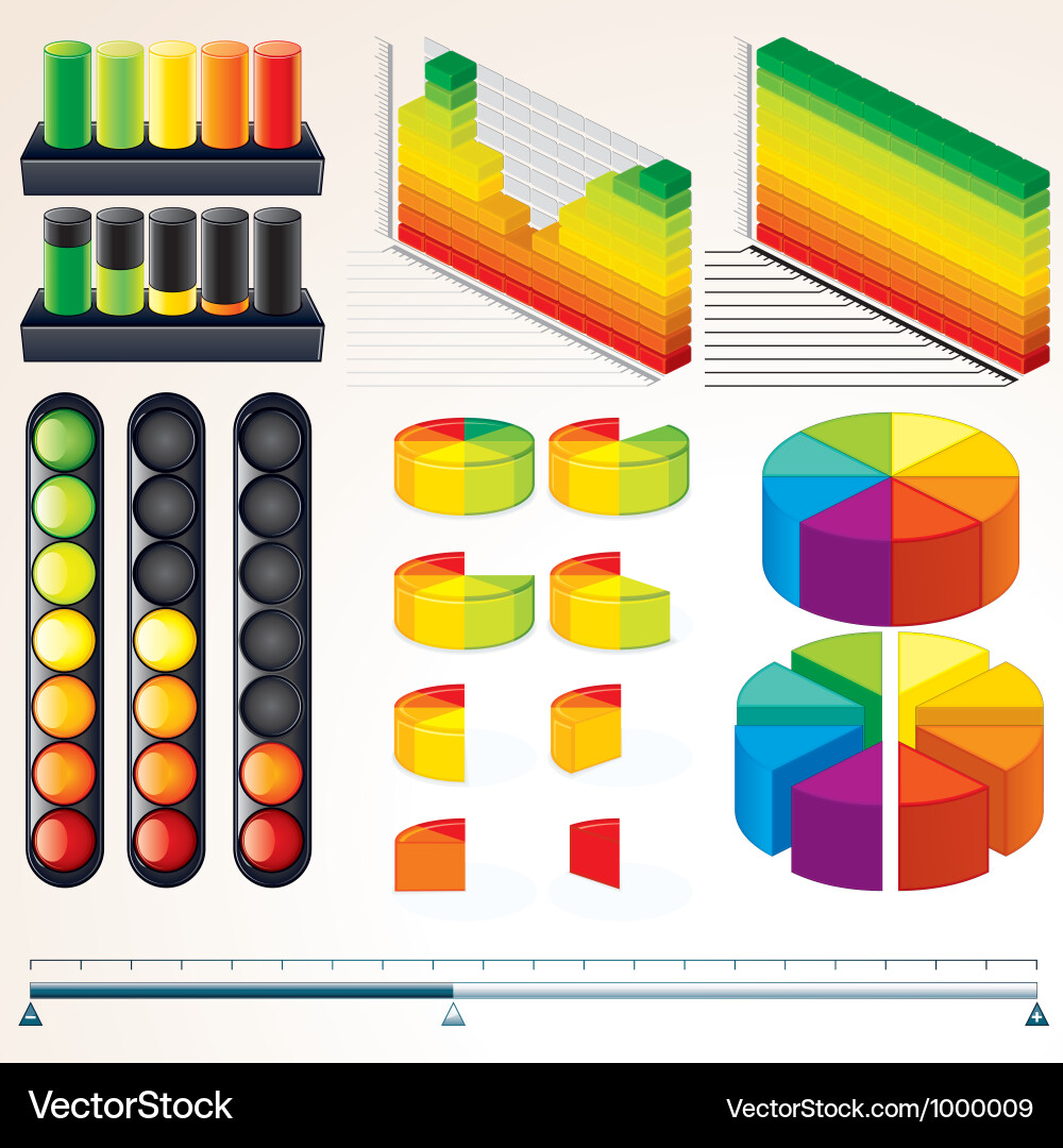 Data Visualization Components vector image