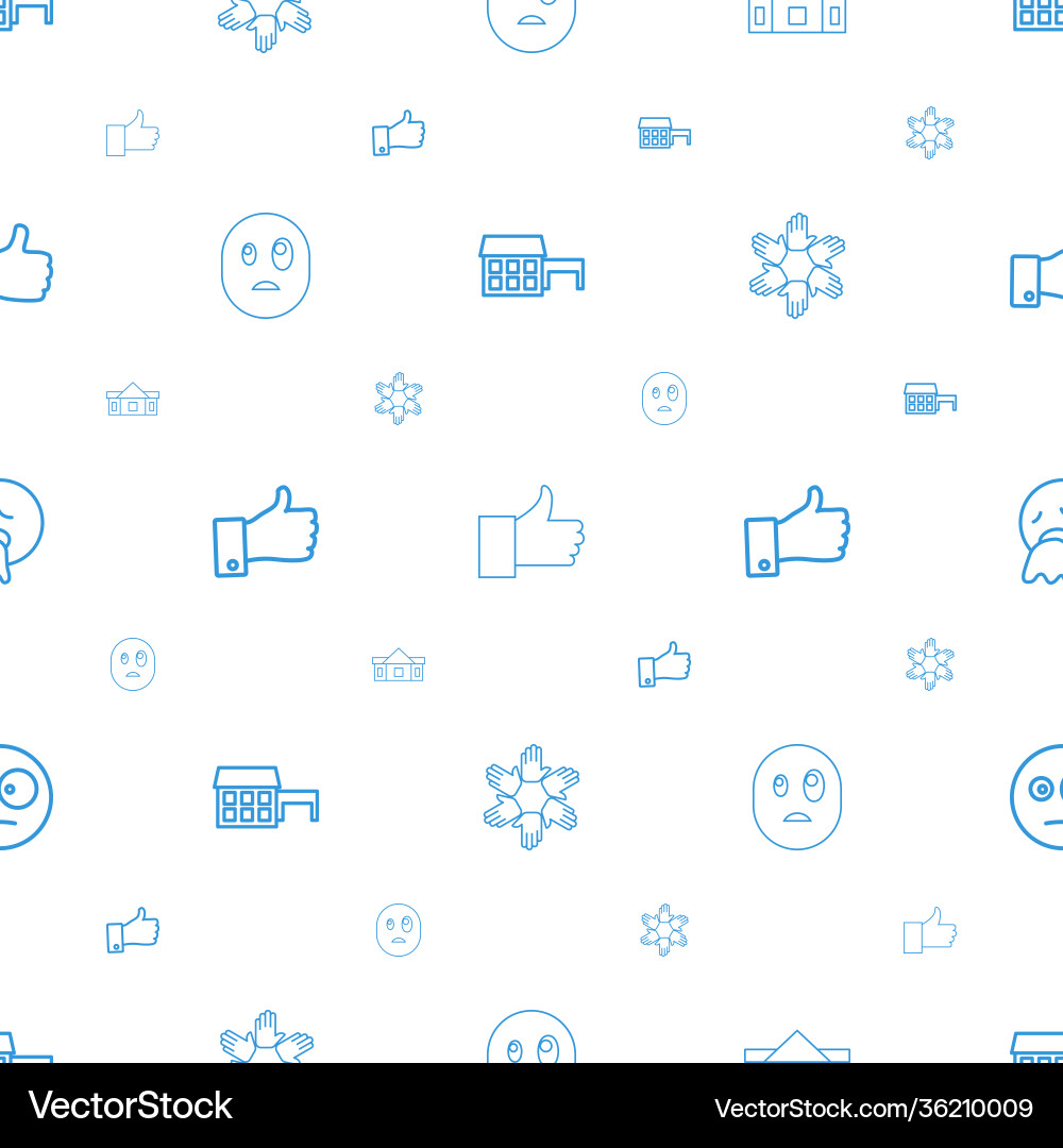 Gesture icons pattern seamless white background vector image