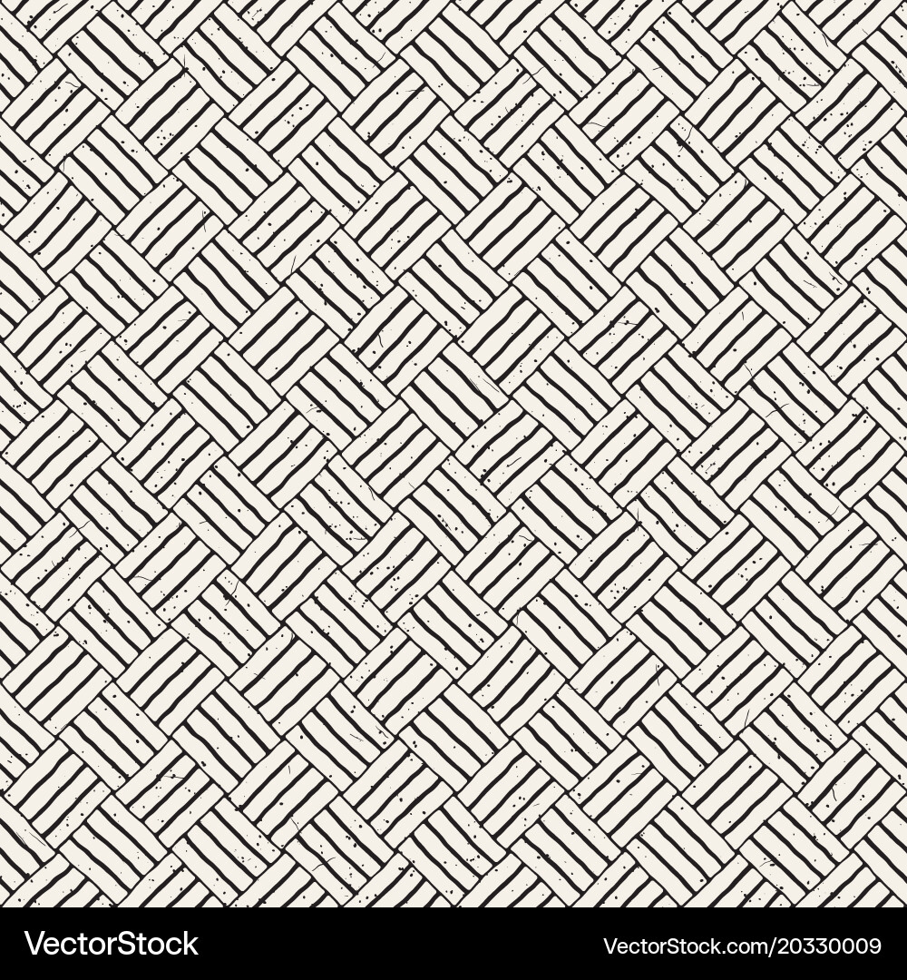 Hand drawn seamless repeating pattern with lines vector image