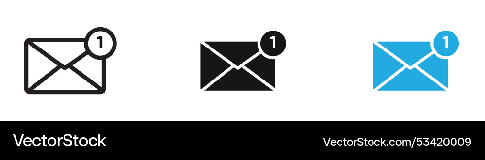 Inbox icon thin line Inbox icon thin line vector image