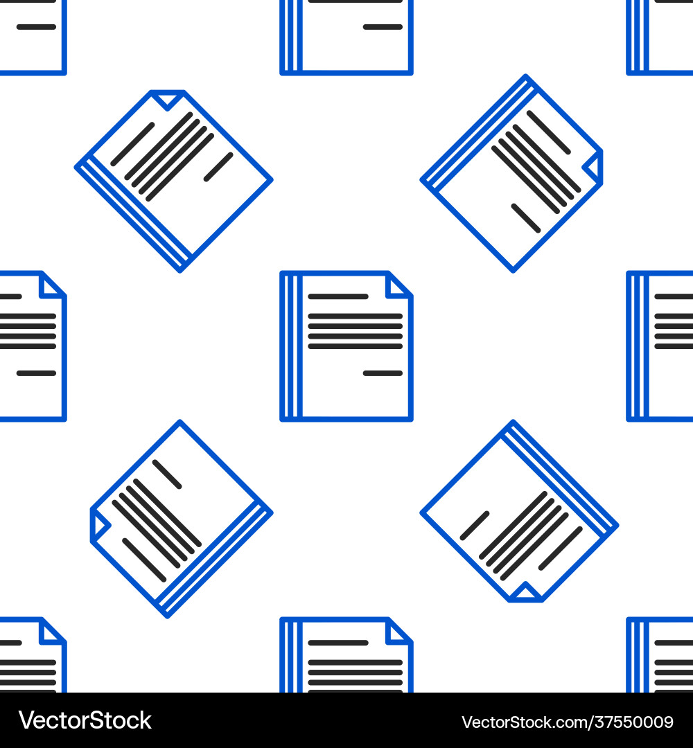 Line file document icon isolated seamless pattern Line file document icon isolated seamless pattern vector image
