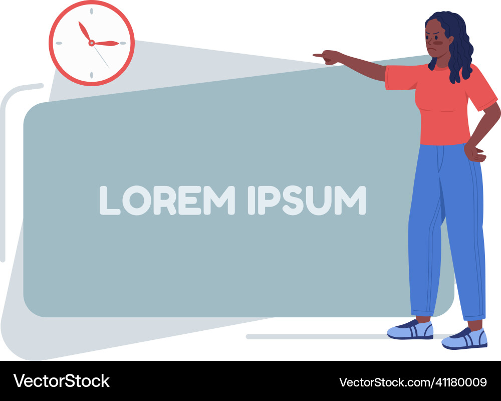 Mastering time management skills quote box Mastering time management skills quote box vector image