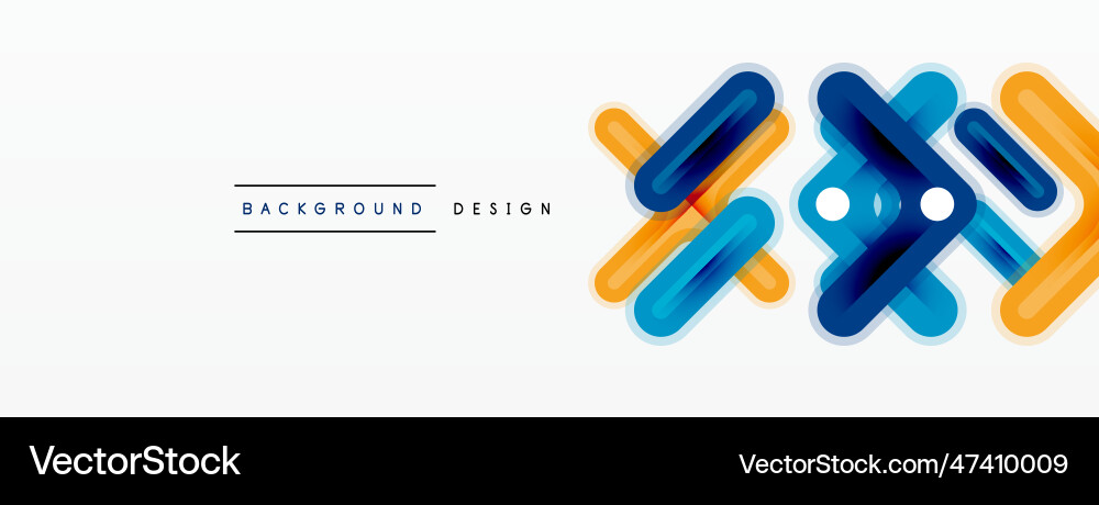 Minimal geometric background cross line design Vector Image
