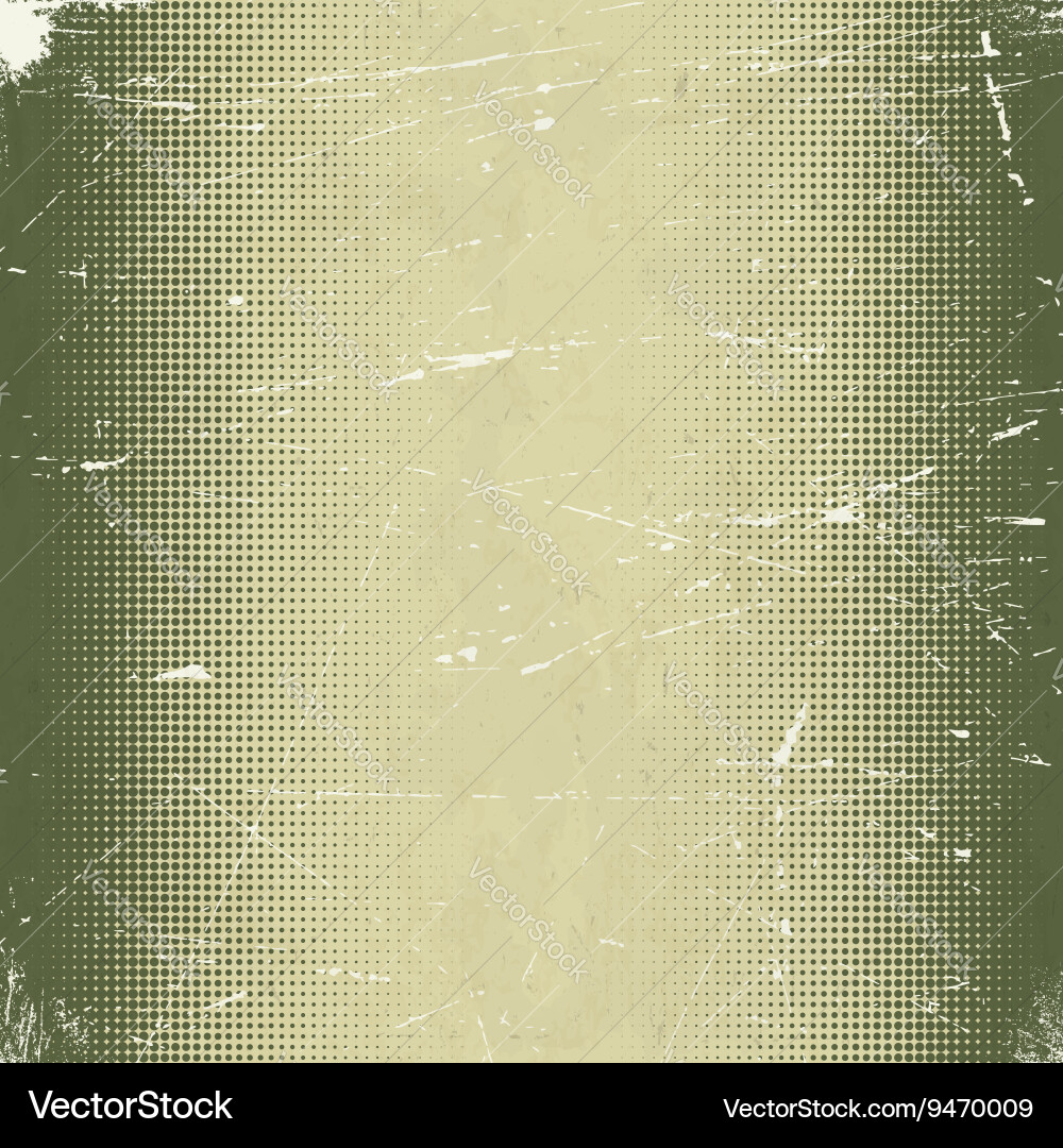 Old scratched card with halftone gradient Vector Image