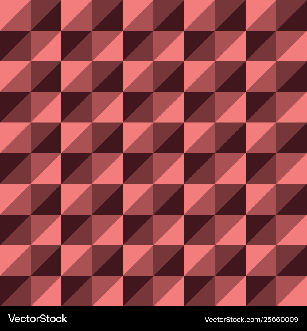 Pattern seamless polygon triangle red Pattern seamless polygon triangle red vector image