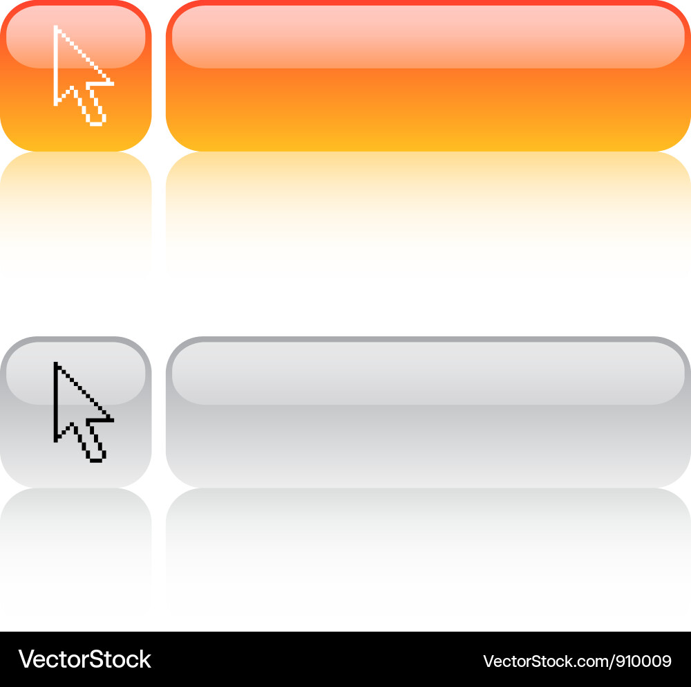 Pixel arrow square button Vector Image