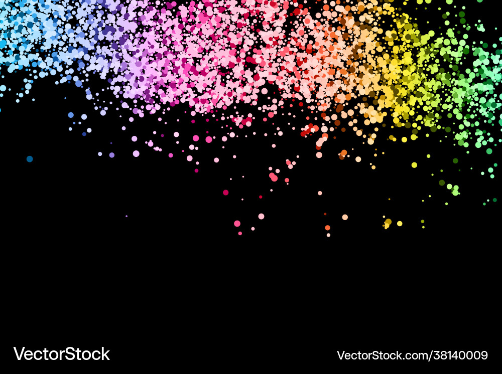 Rainbow gold glitter texture isolated on white Rainbow gold glitter texture isolated on white vector image