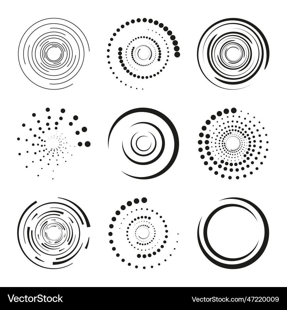 Set of speed lines Set of speed lines vector image