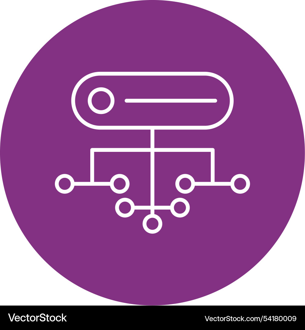 Structure line circle icon Vector Image
