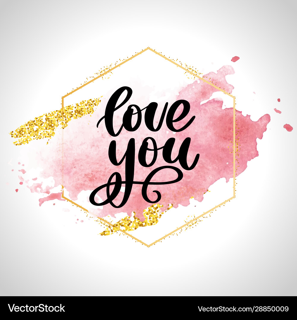 Valentine poster card banner letter slogan vector image