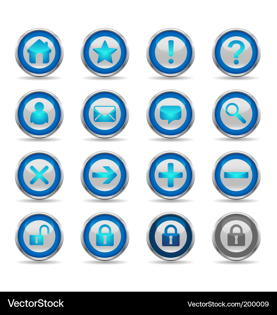 Web icons Vector Image