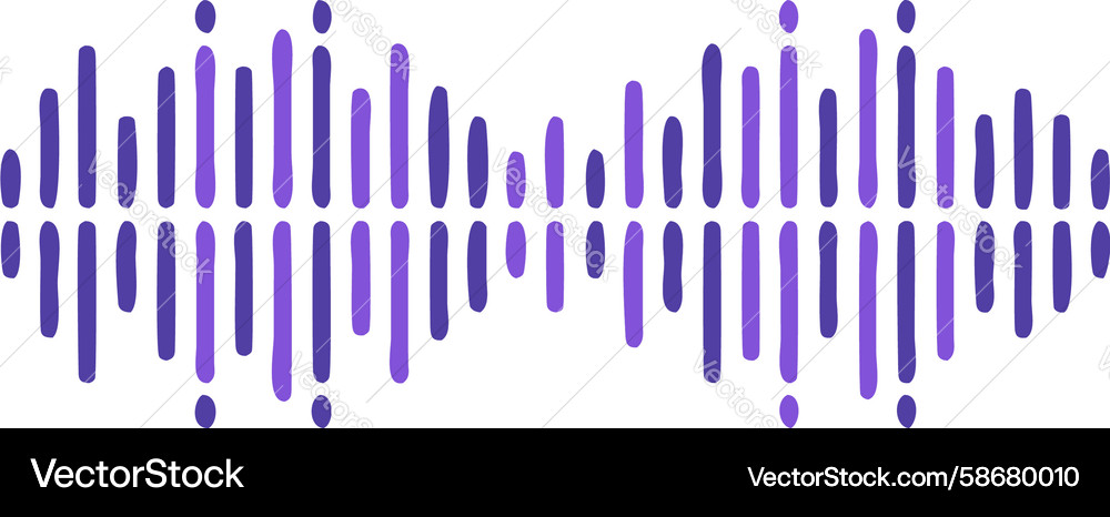 Abstract dot waveform digital audio display Vector Image