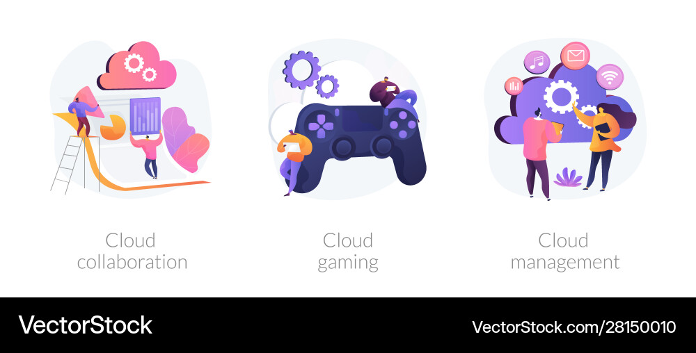 Cloud computing concept metaphors Cloud computing concept metaphors vector image