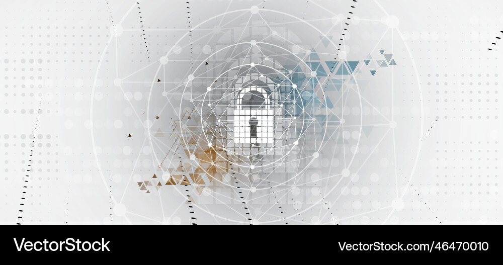 Cyber security and information or network Vector Image
