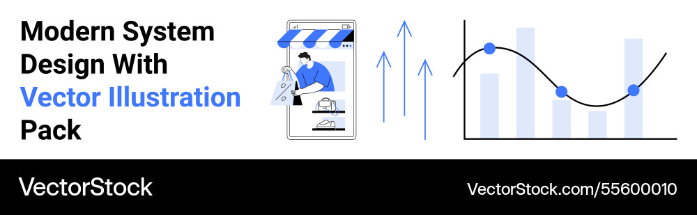 Digital platform design insights with graphs Digital platform design insights with graphs vector image