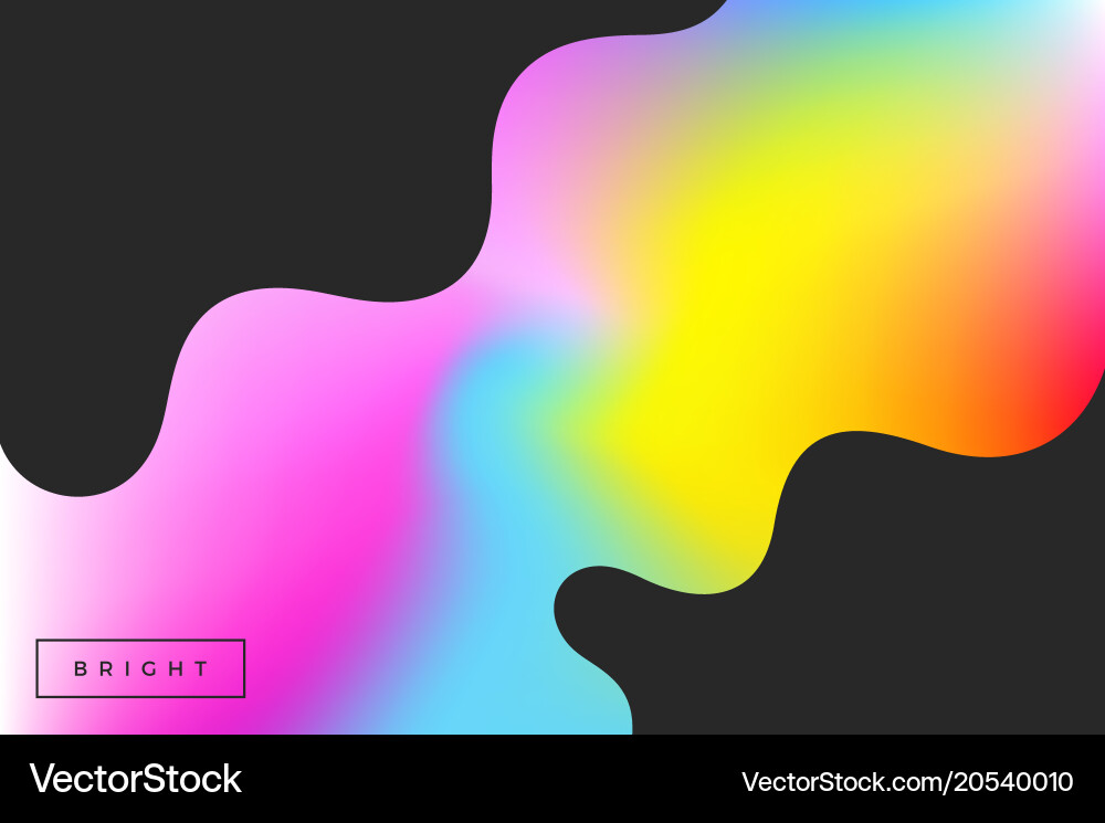 Fluid color background vector image