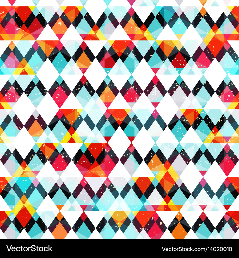 Geometric Mosaic Pattern Vector Image