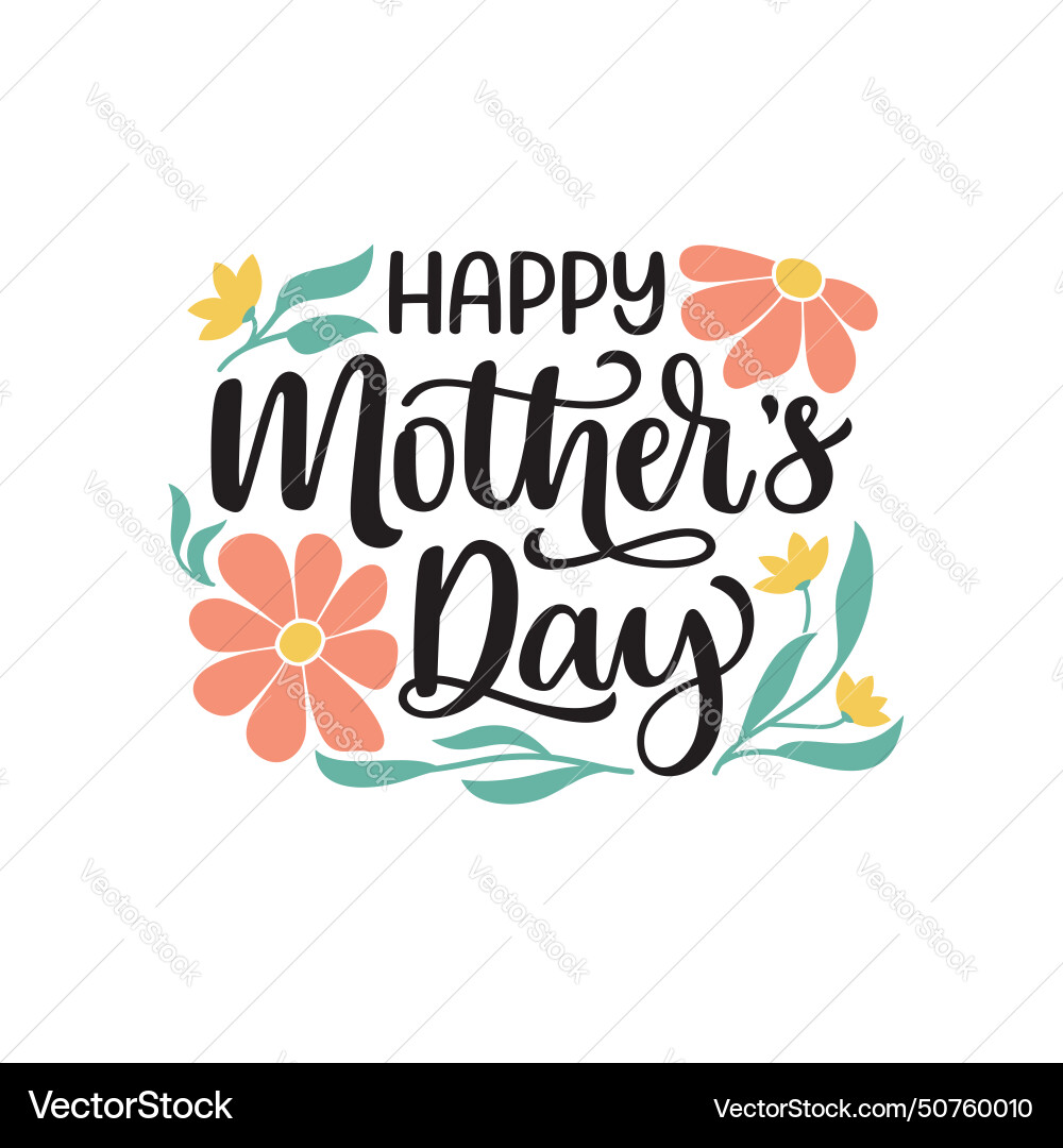 Happy Mothers Day Calligraphy Vector Images (over 14,000)