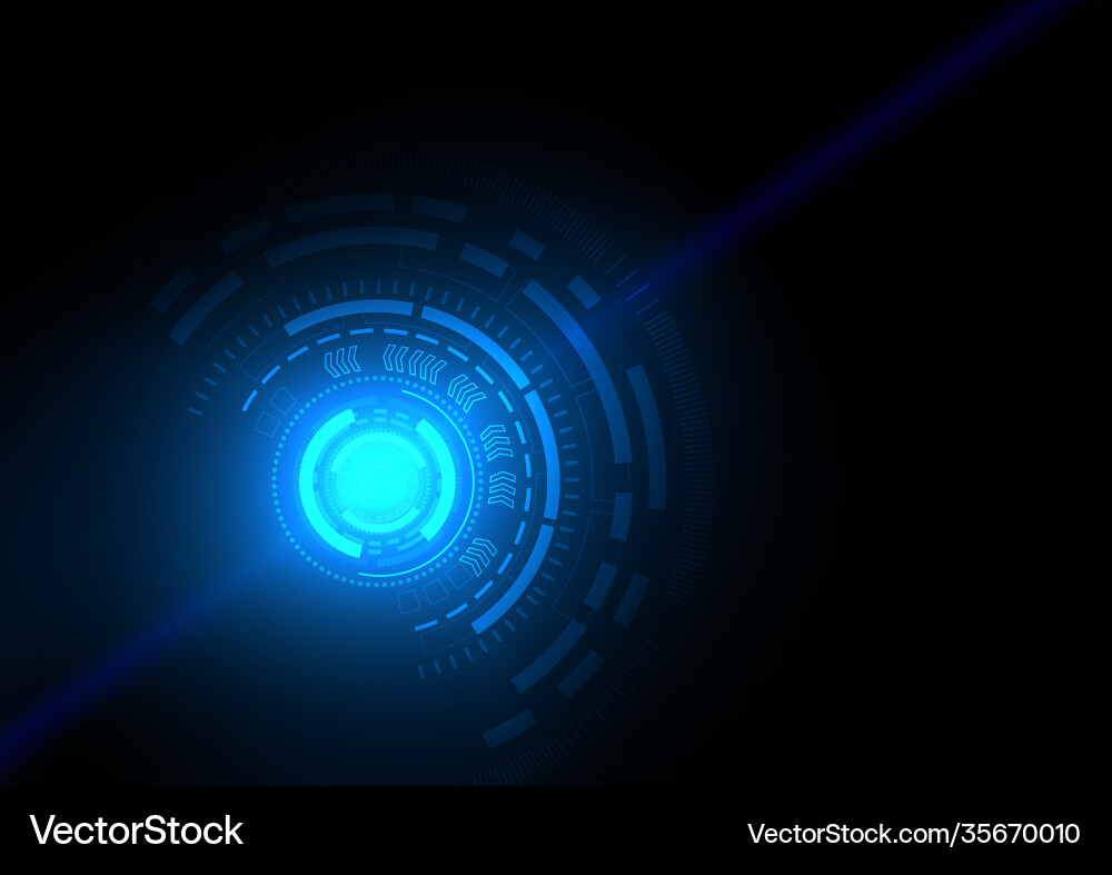 High-Tech Circuit Technology Background vector image