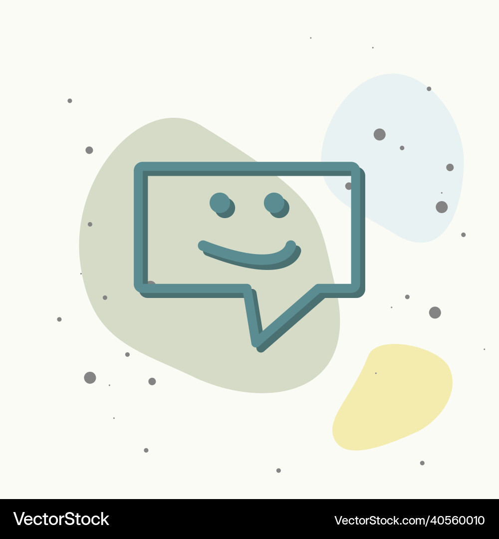 Message icon sms on multicolored background Vector Image
