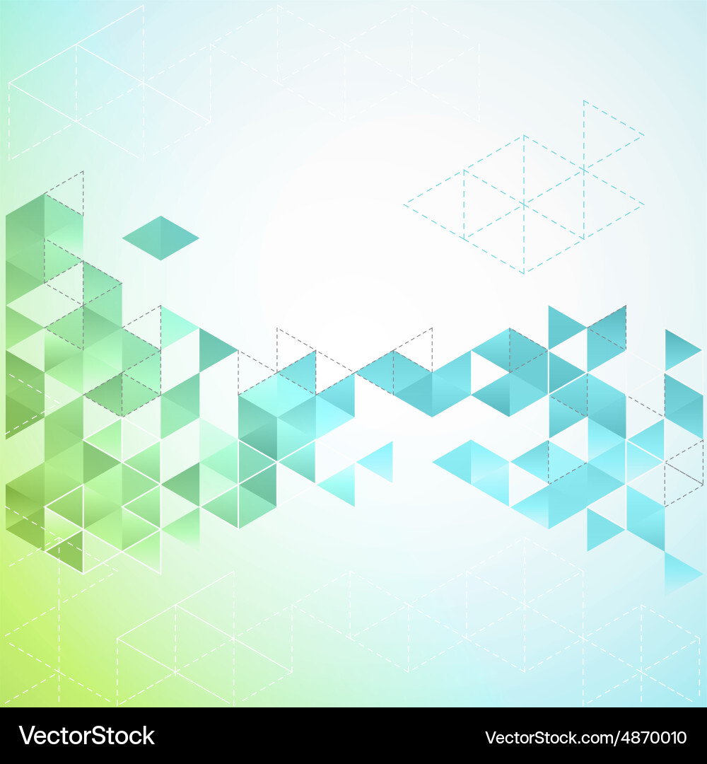Modern Geometric Background with Triangles vector image