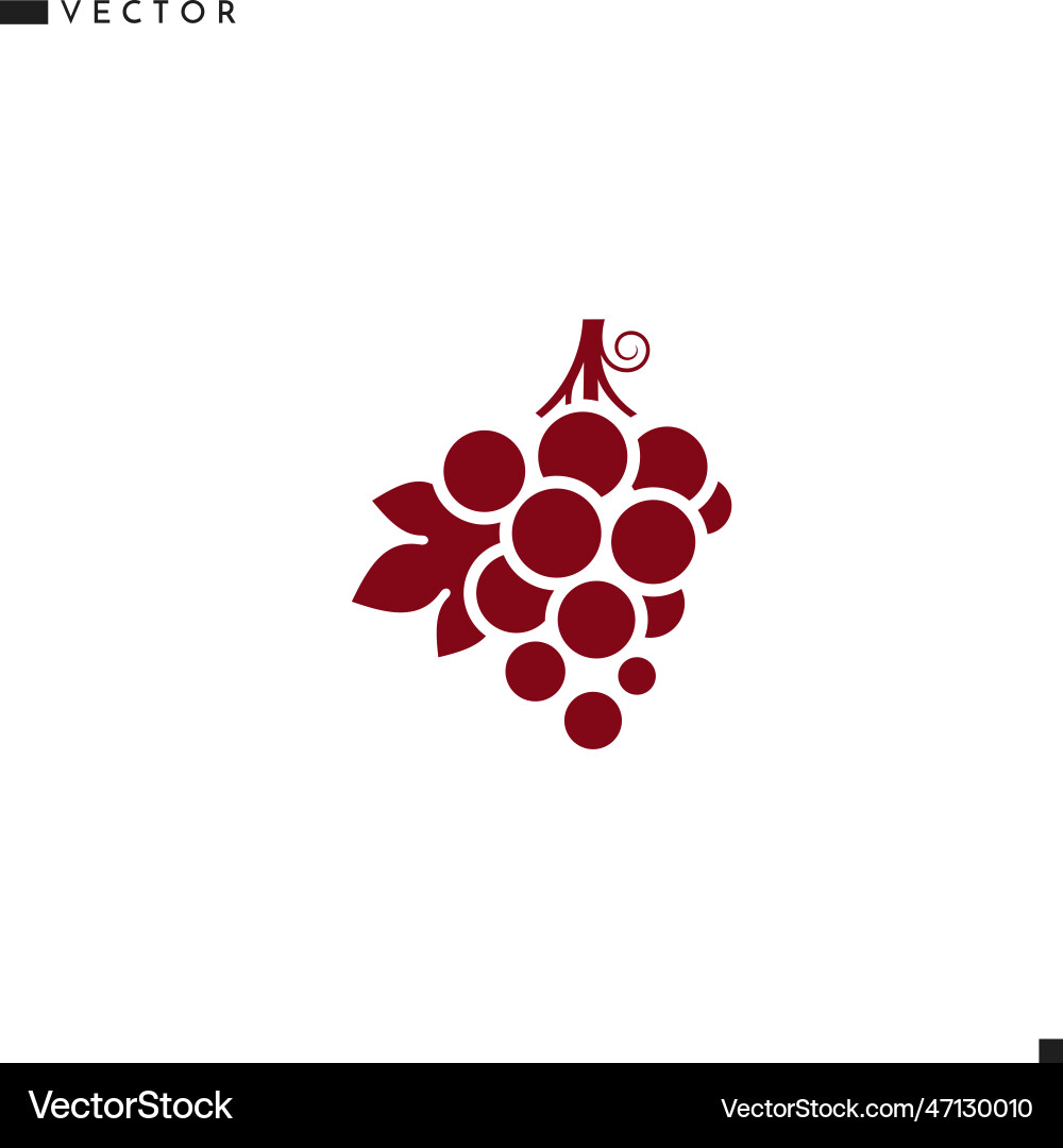 Red grape icon Vector Image