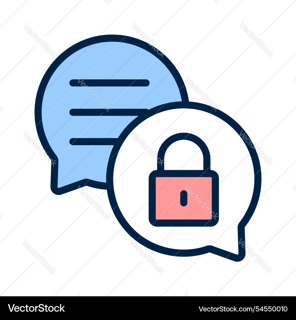 Secure communication vector image