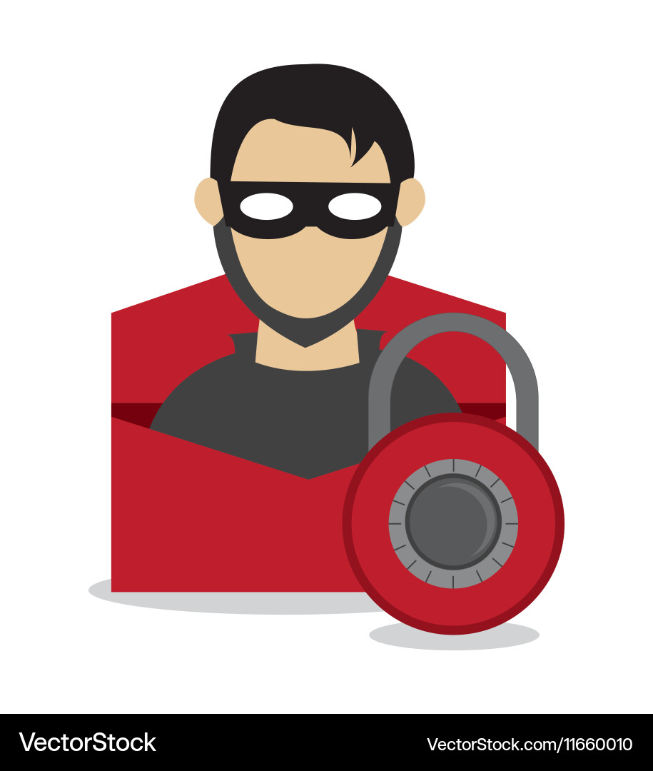 Security data and cyber system design vector image
