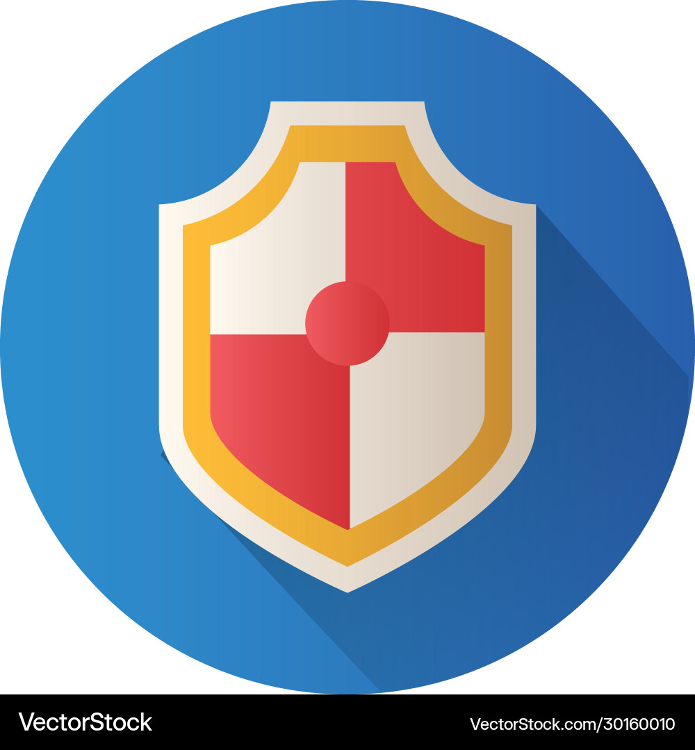 Shield security block style icon vector image