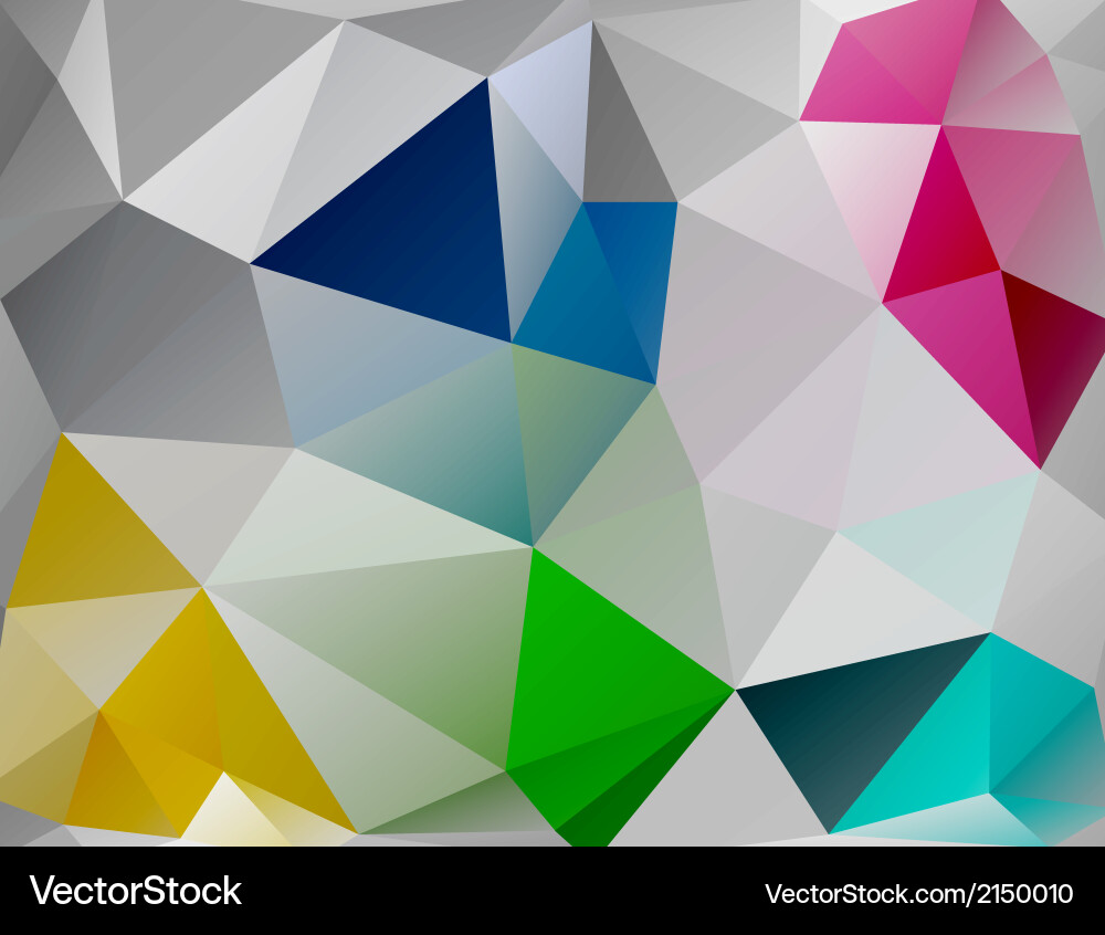 Triangle background colorful polygons Vector Image