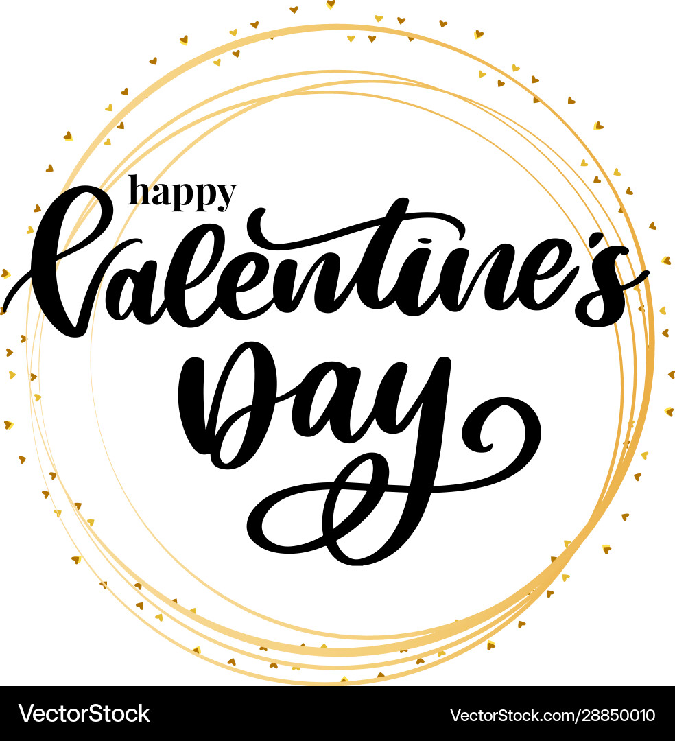 Valentine poster card banner letter slogan Valentine poster card banner letter slogan vector image